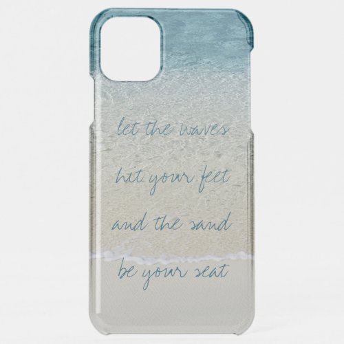Inspirational Turquoise Blue Ocean Surf Waves iPhone 11 Pro Max Case