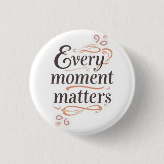 Inspirational typography art button