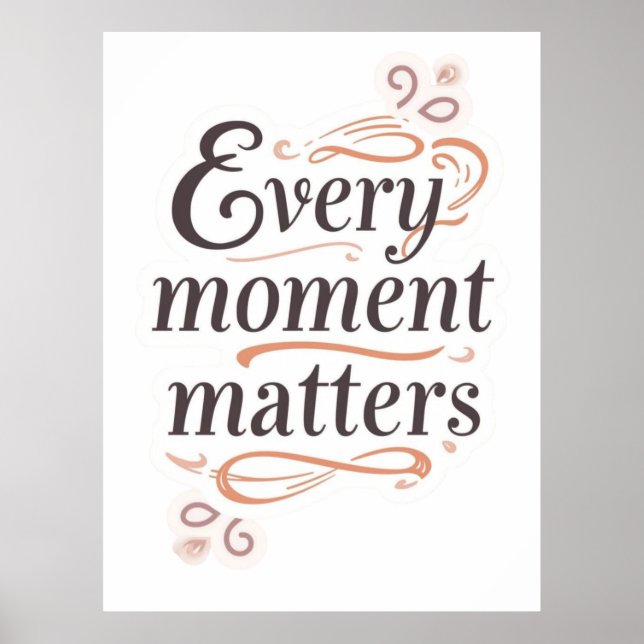 Inspirational typography art poster (Front)
