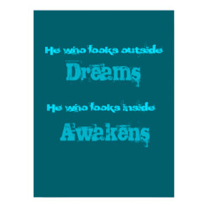 Inspirational Typography Awakening Quote Poster