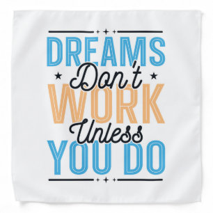 Inspirational Typography Design Bandana