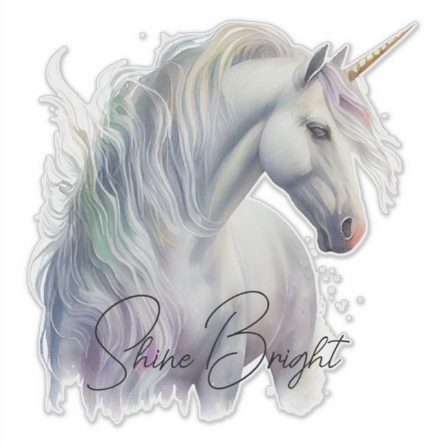 Inspirational Unicorn Sticker (Front)