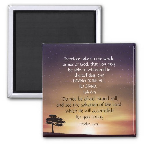 Inspirational Uplisting Motivation Bible Scripture Magnet