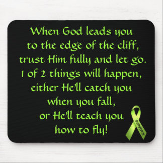 Inspirational Verse For Cancer Survivor Mousepad