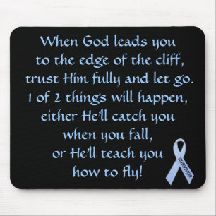 Inspirational Verse For Cancer Survivor Mousepad