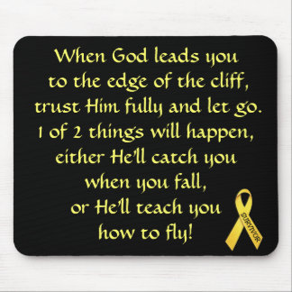 Inspirational Verse For Cancer Survivor Mousepad