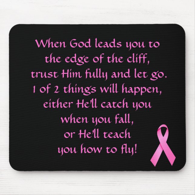 Inspirational Verse For Cancer Survivor Mousepad (Front)