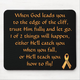Inspirational Verse For Cancer Survivor Mousepad