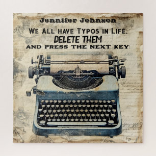 Inspirational Vintage Typewriter Puzzle