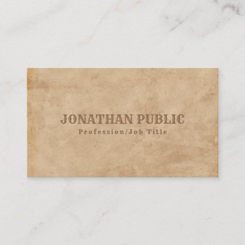Inspirational Vintage Ultra Thick Luxury Creative Business Card