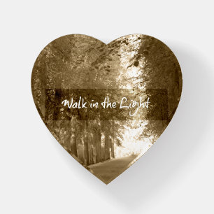Inspirational Walk in the Light Bible Verse Paperweight