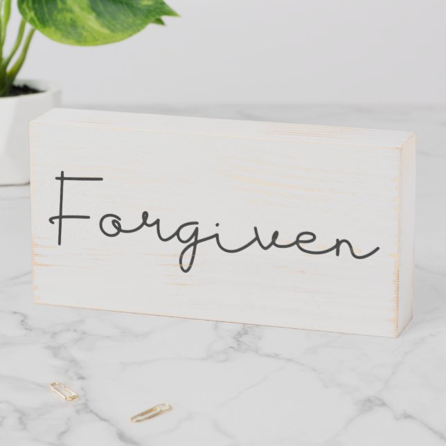 Inspirational wall art wooden box sign (In Situ Horizontal)