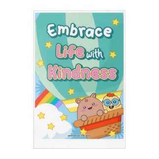 Inspirational Wallart – Embrace life Acrylic Print