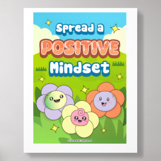 Inspirational Wallart – Spread a positive mindset Acrylic Photo Tile