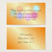 Inspirational Wallet Size Card (Front & Back)