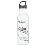 Inspirational Water Bottle Charcoal Drawing Quote at Zazzle