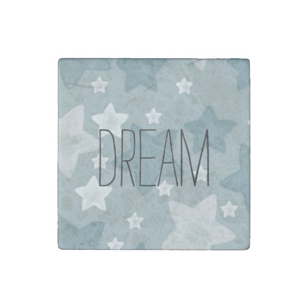 Inspirational Watercolor Stars Stone Magnet