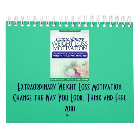 Inspirational Weight Loss Calendar | Zazzle.com