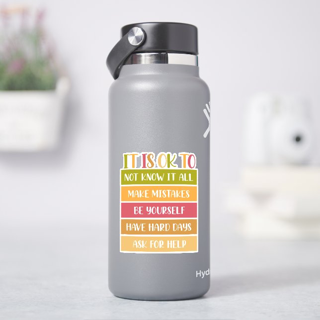Inspirational Wellness Quote Sticker (HydroFlask)