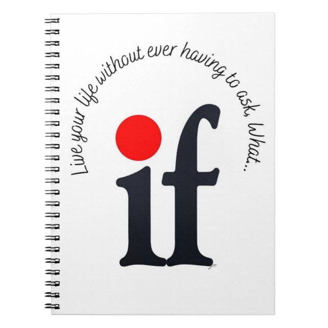 Inspirational 'What if' Notepad Notebook (Front)