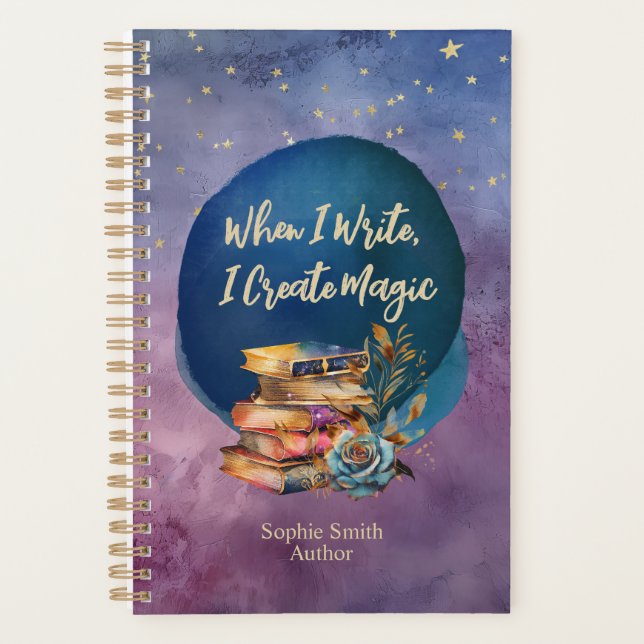 Inspirational & Whimsical Author's and Writer's Planner (Front)