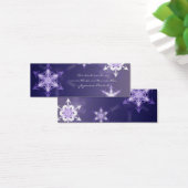 Inspirational winter snowflake bookmark with quote (Desk)