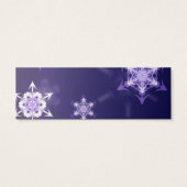 Inspirational winter snowflake bookmark with quote (Back)