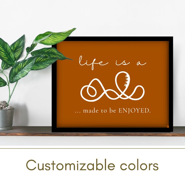 Inspirational Wise Words Rust Orange Positive  Poster (Creator Uploaded)