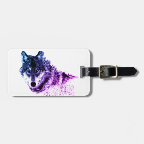 Inspirational Wolf Eyes Luggage Tag