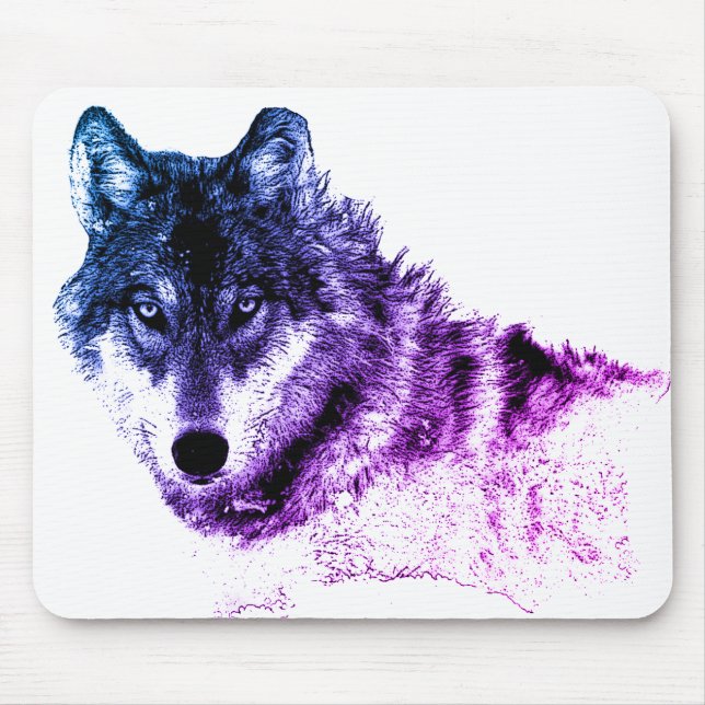 Inspirational Wolf Eyes Mouse Pad (Front)