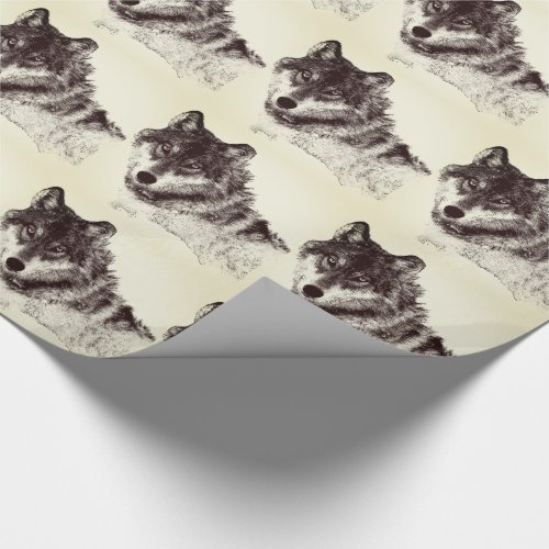 Inspirational Wolf Eyes Wrapping Paper