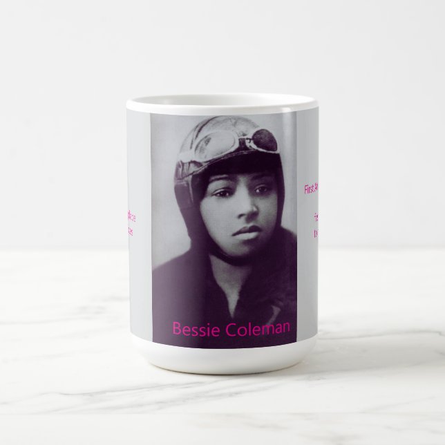 Inspirational Woman: Bessie Coleman  Coffee Mug (Center)
