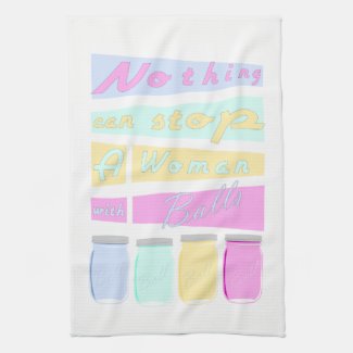 Inspirational Woman Mason Jar Tea Towel