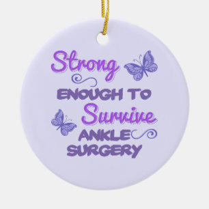 Inspirational Women’s Ankle Surgery Ceramic Ornament
