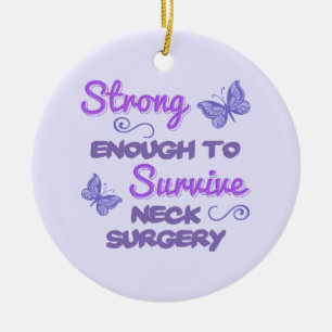Inspirational Women’s Neck Surgery Ceramic Ornament