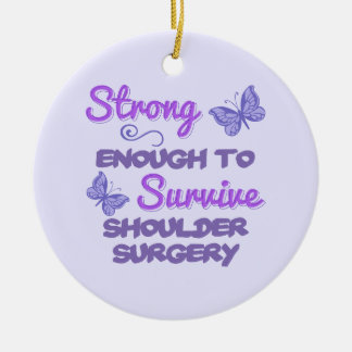 Inspirational Women’s Shoulder Surgery Ceramic Ornament