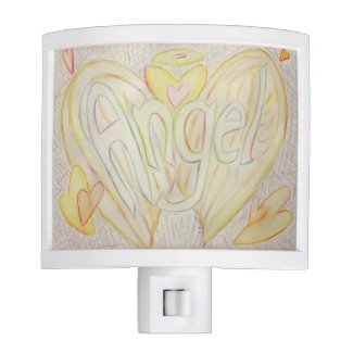 Inspirational Word Angel Art Night Light Lamp