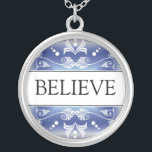 Inspirational Word - BELIEVE Pendant<br><div class="desc">Wear a word pendant with the inspirational word DREAM to motivate and inspire yourself or give it as a unique and memorable gift for your family and friends.The message necklace with the original designs combine inspiration with beauty . You can also customize the sterling silver pendant with your favorite inspirational...</div>