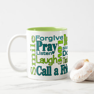 Inspirational Word Cloud Coffee Mug