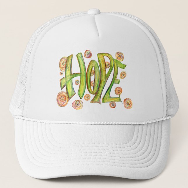 Inspirational Word Hope Art Hat (Front)