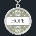 Inspirational Word - HOPE Pendant<br><div class="desc">Wear a word pendant with the inspirational word HOPE to motivate and inspire yourself or give it as a unique and memorable gift for your family and friends.The message necklace with the original designs combine inspiration with beauty . You can also customize the sterling silver pendant with your favorite inspirational...</div>