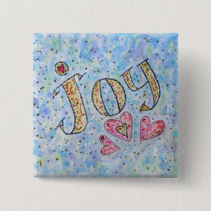 Inspirational Word "Joy" Button