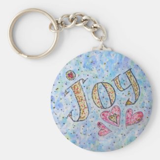 Inspirational Word "Joy" Keychain