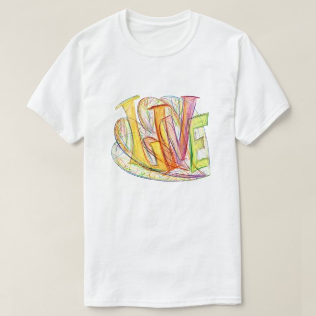Inspirational Word Live Art Shirt (Design Front)