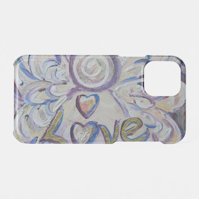 Inspirational Word Love Angel Art iPhone Case (Back (Horizontal))
