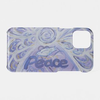 Inspirational Word Peace Angel Art iPhone Case
