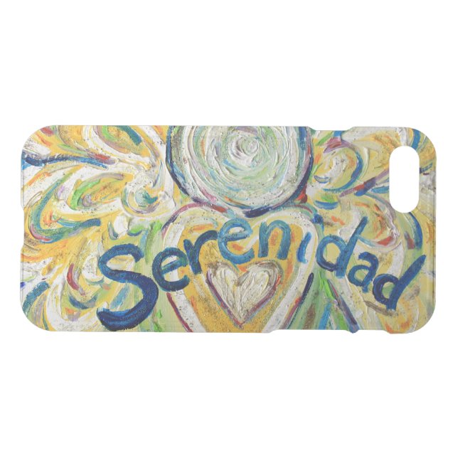 Inspirational Word Serenidad Angel iPhone 7 Case (Back Horizontal)