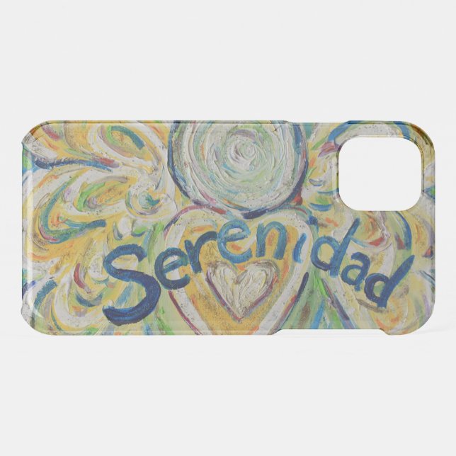 Inspirational Word Serenidad Angel iPhone Case (Back (Horizontal))