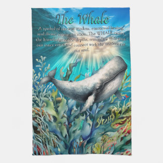 Inspirational Words about Whales Kitchen Towel