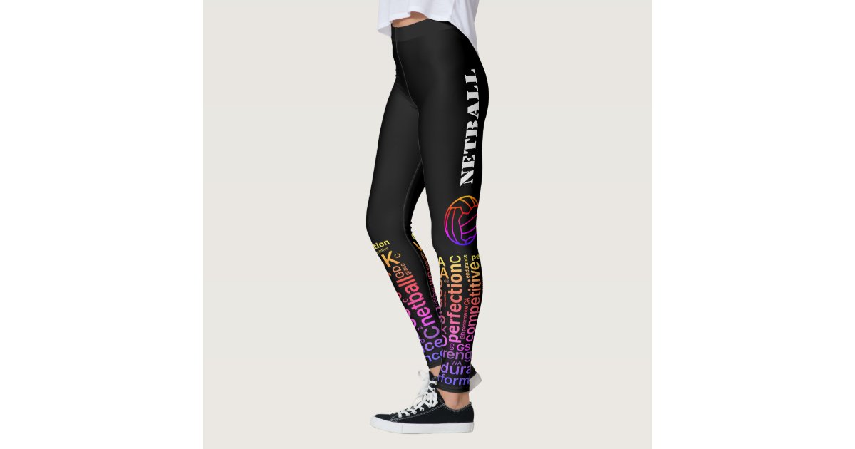 workout leggings with words